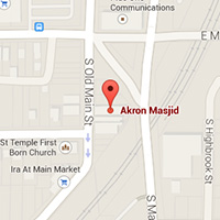 Akron Masjid Map